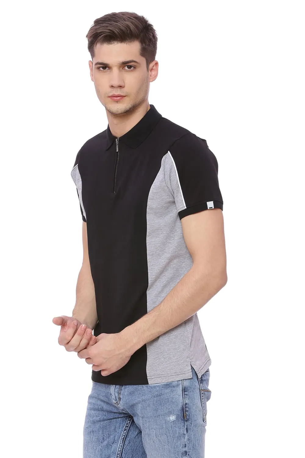 Muscle Fit Stretch Polo T Shirt