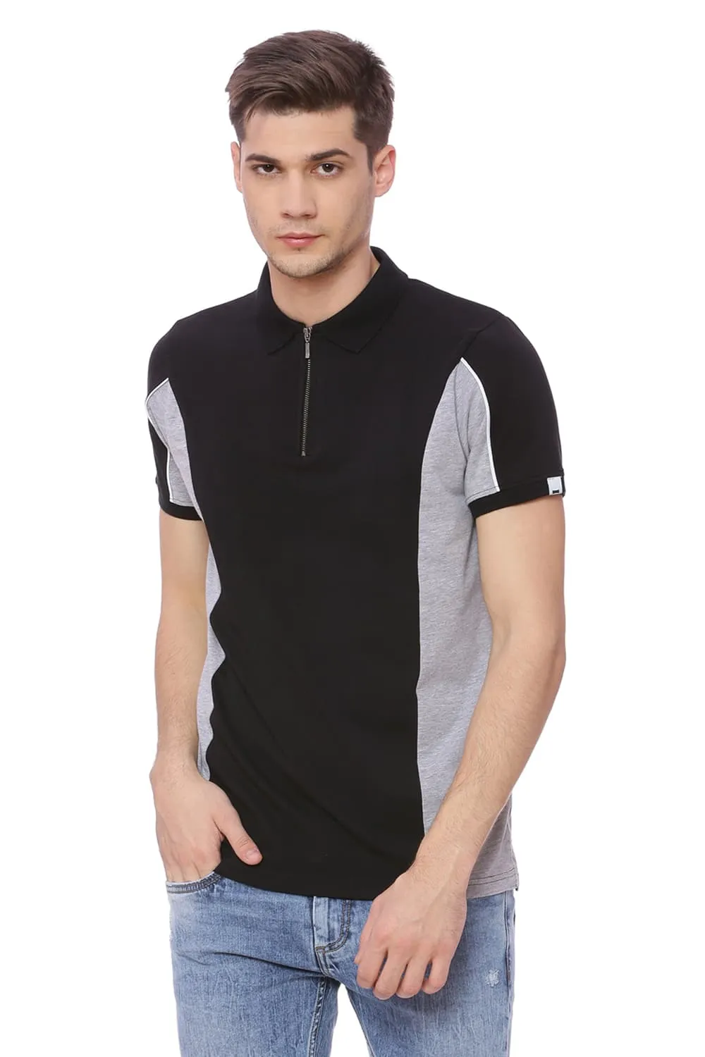 Muscle Fit Stretch Polo T Shirt