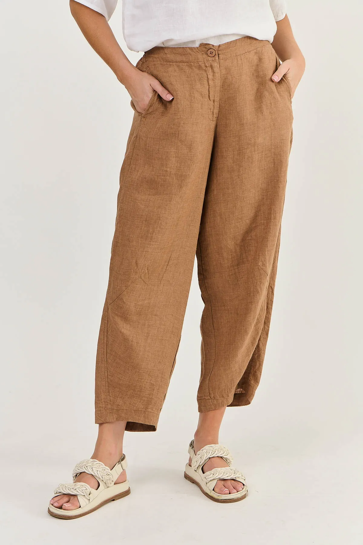 Naturals - Linen Pants Gingerbread | GA524