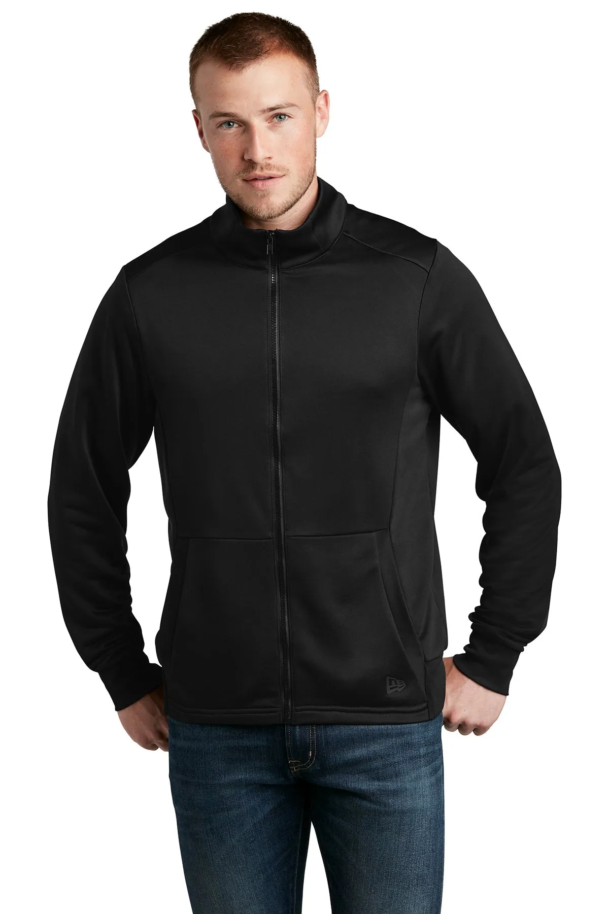 New Era Performance Terry Full-Zip Customized Jackets, Black