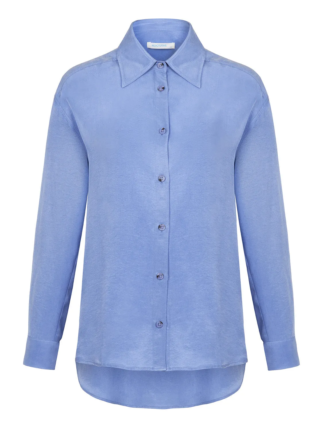 Nocturne Flowy Oversize Shirt Blue