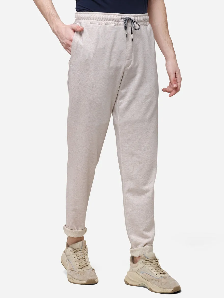 Off-White Solid Regular Fit Track Pants | JadeBlue