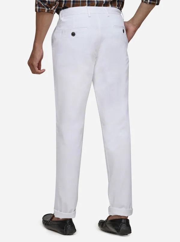 Off-White Solid Regular Fit Track Pants | JadeBlue