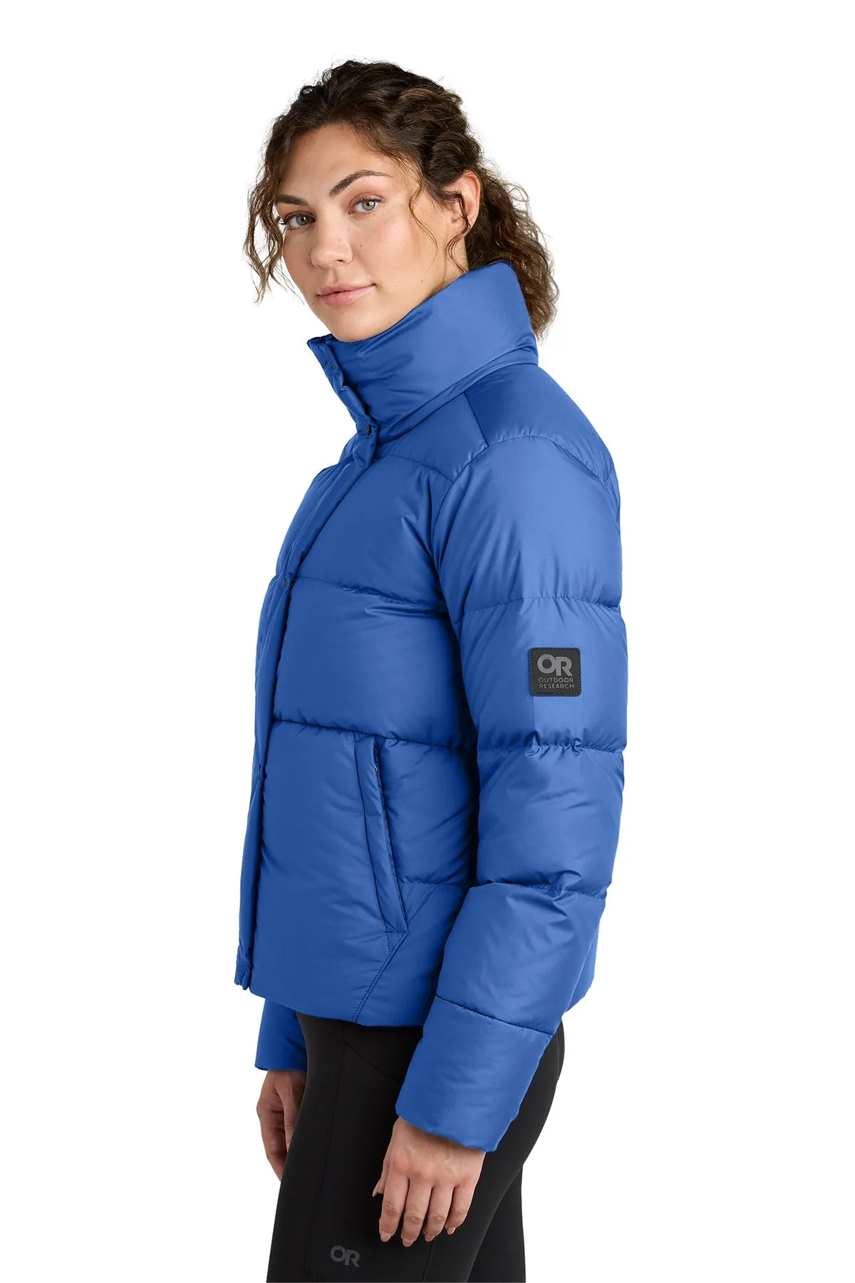 Outdoor Research Womens Coldsnap Down Custom Jackets, Galaxy Blue