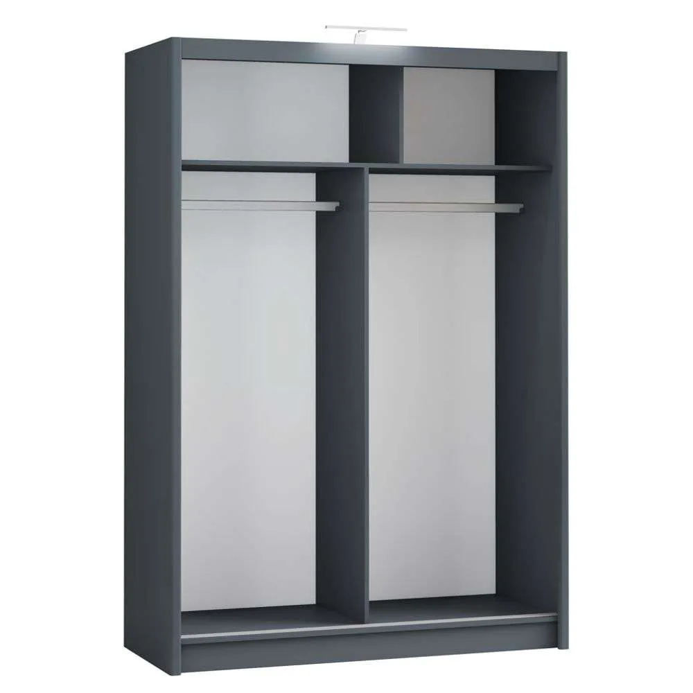 Piper 150cm Sliding Door Wardrobe Graphite