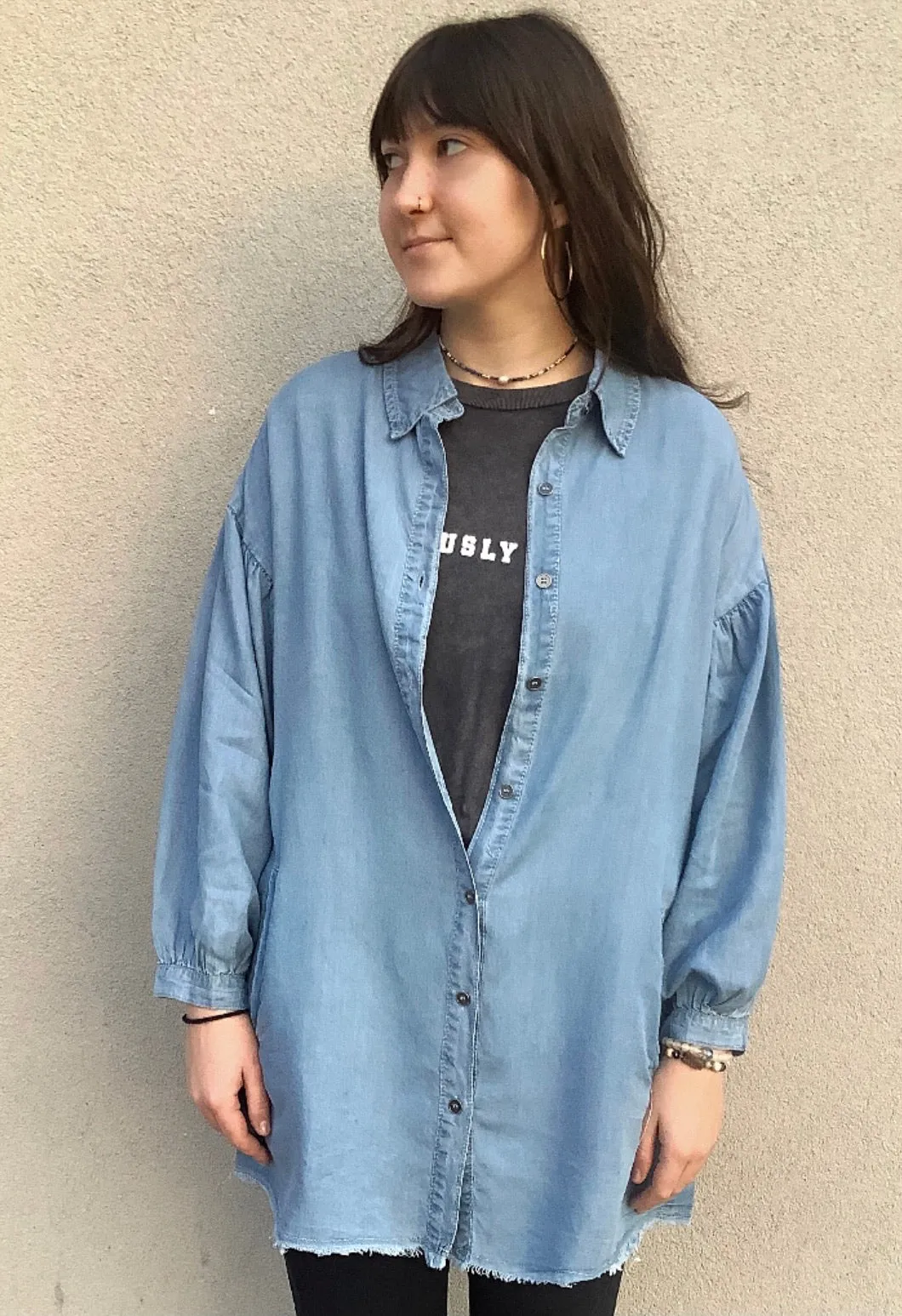 Poet’s Chambray Blouse