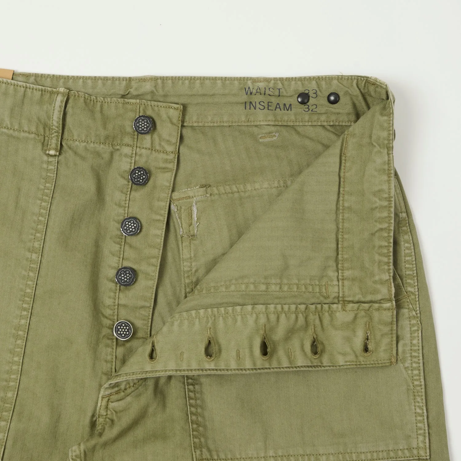 RRL Herringbone Army Trouser - Brewster Green