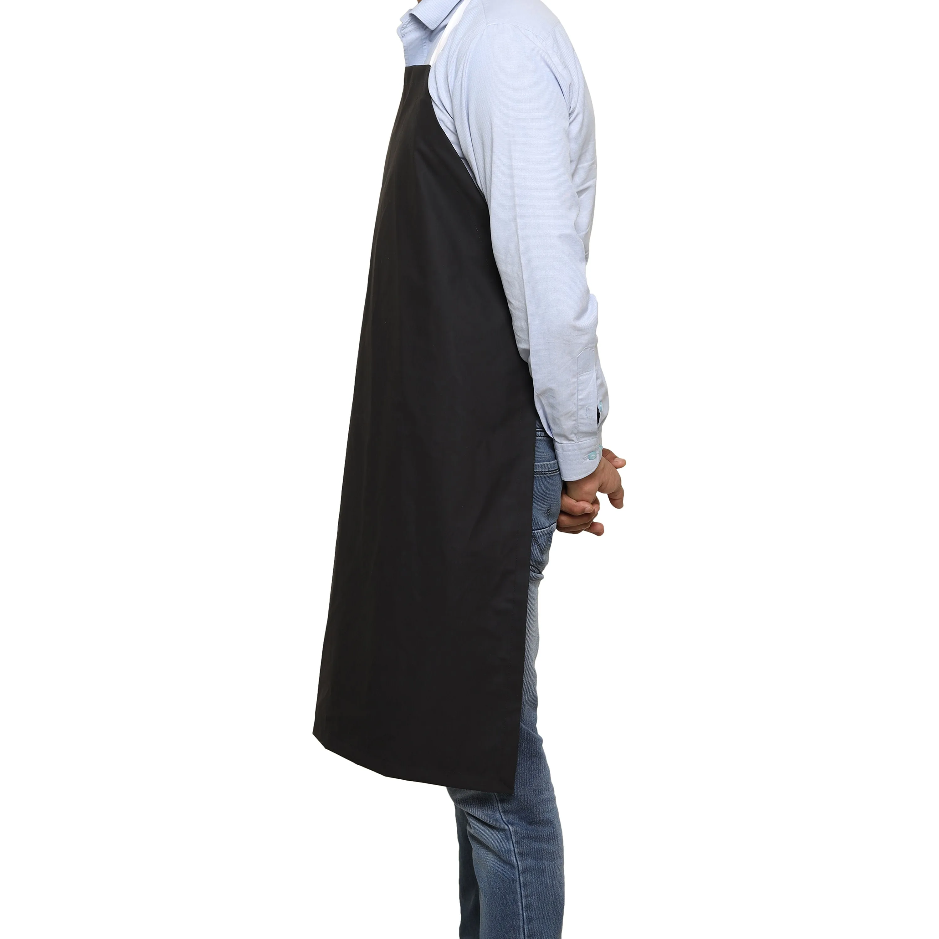 Rubber Vinyl Apron, Small (27"W x 30"L) - Black