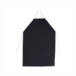 Rubber Vinyl Apron, Small (27"W x 30"L) - Black