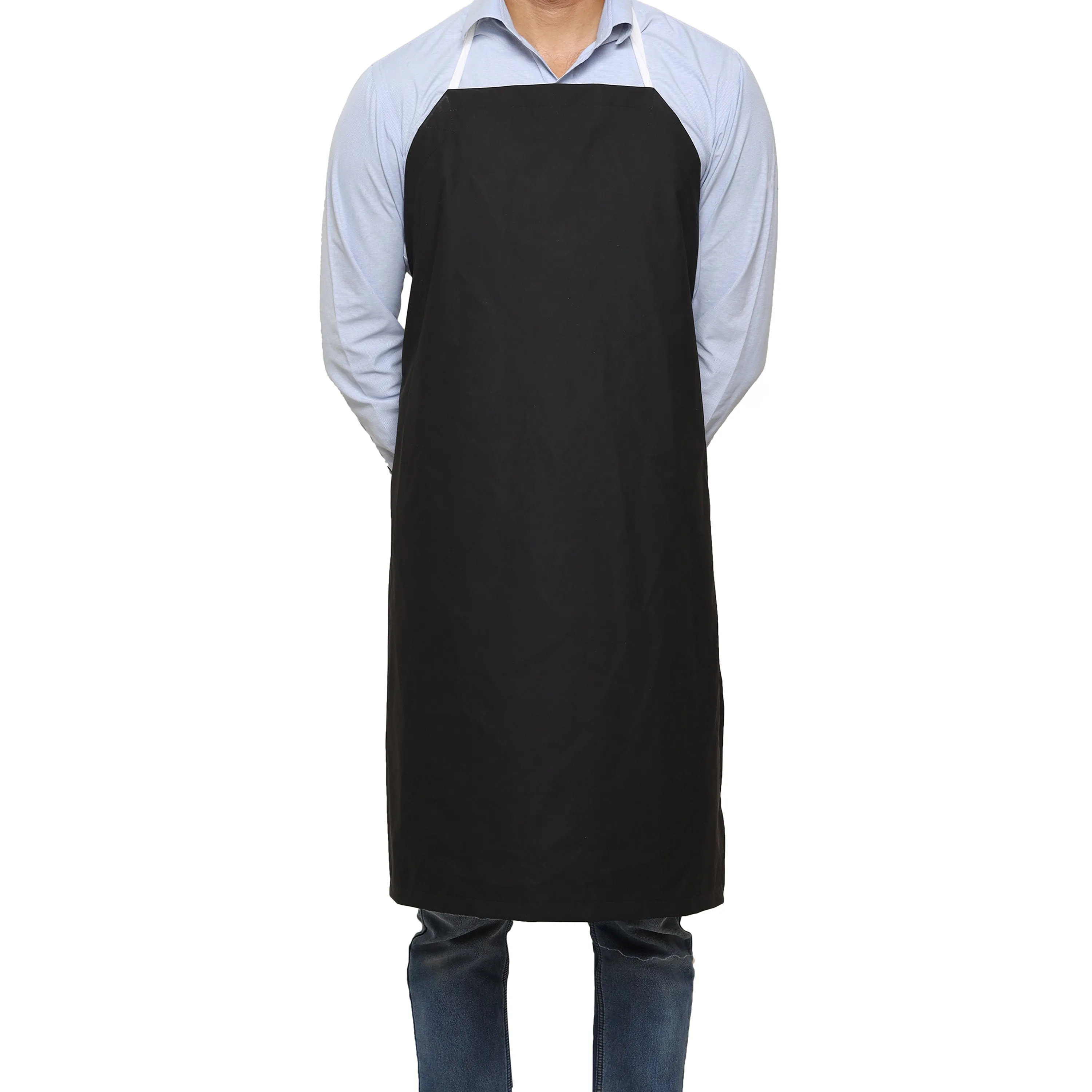 Rubber Vinyl Apron, Small (27"W x 30"L) - Black