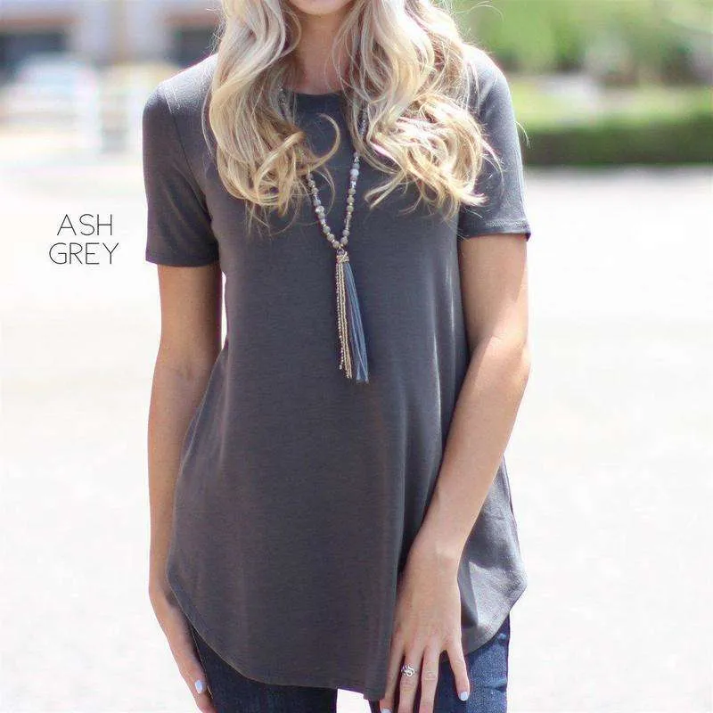 Scoop Neck Flowy Tee | S-XL