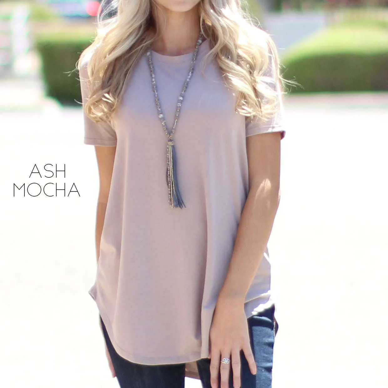 Scoop Neck Flowy Tee | S-XL