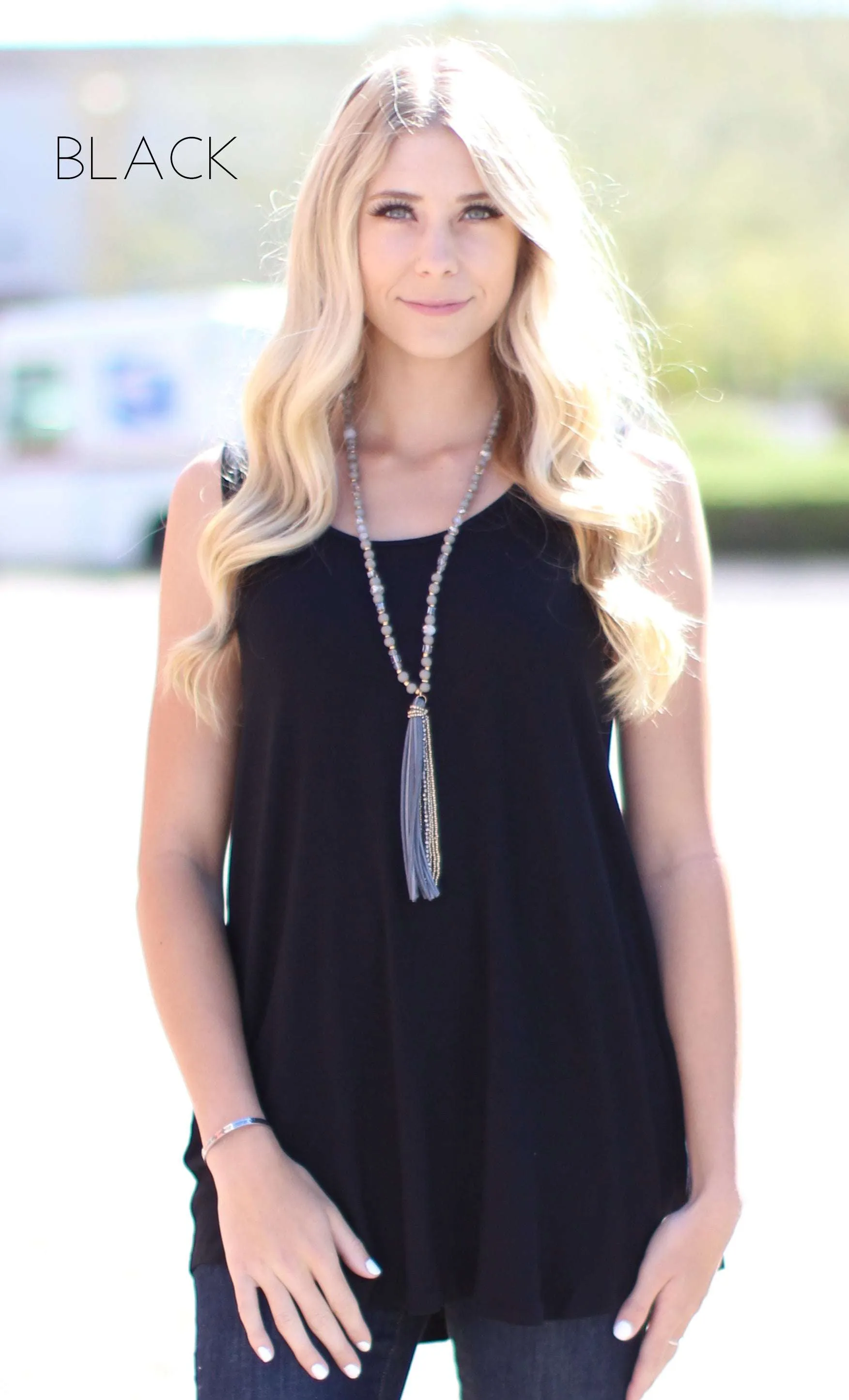 Sleeveless Flowy Top | S-3XL