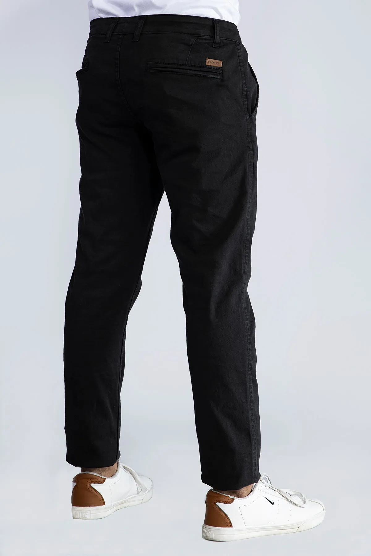 Standard Fit Black Chinos - W21 - MC0001R