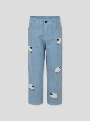 Stella McCartney Sky Blue Pants with Sheep