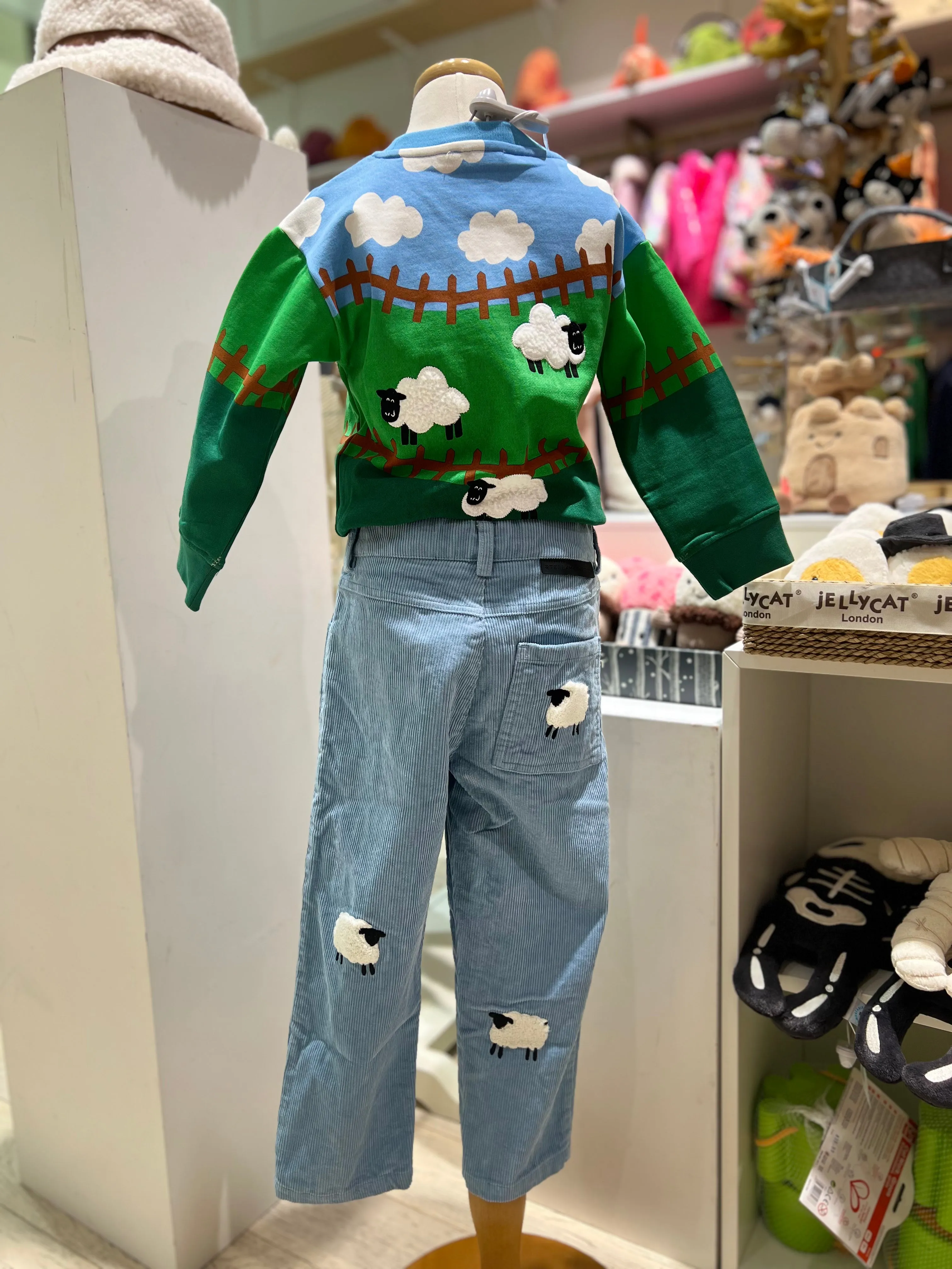 Stella McCartney Sky Blue Pants with Sheep