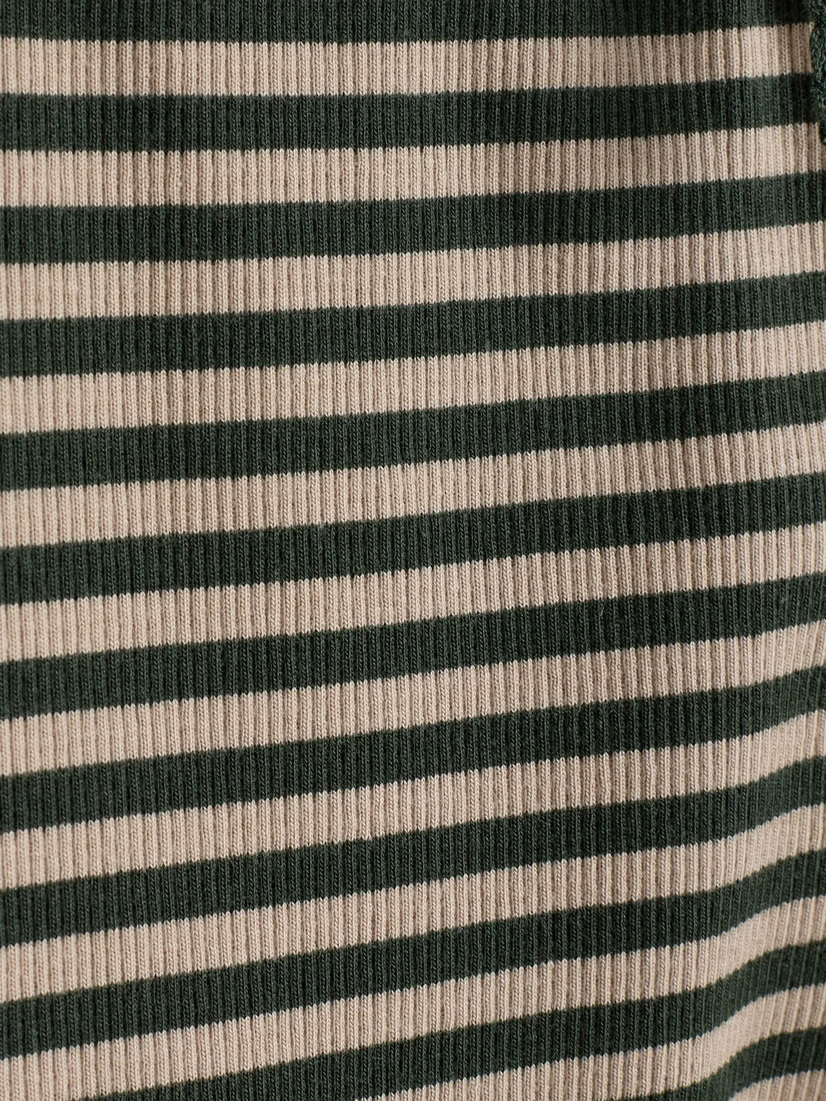 Striped Basic Rib Trousers - Little - Dark Green/Beige