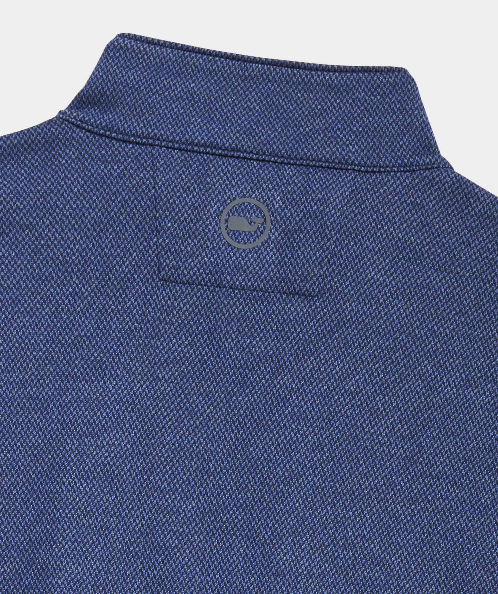 Vineyard Vines Mens Herringbone Bluffs Performance Quarter Zip Sweater