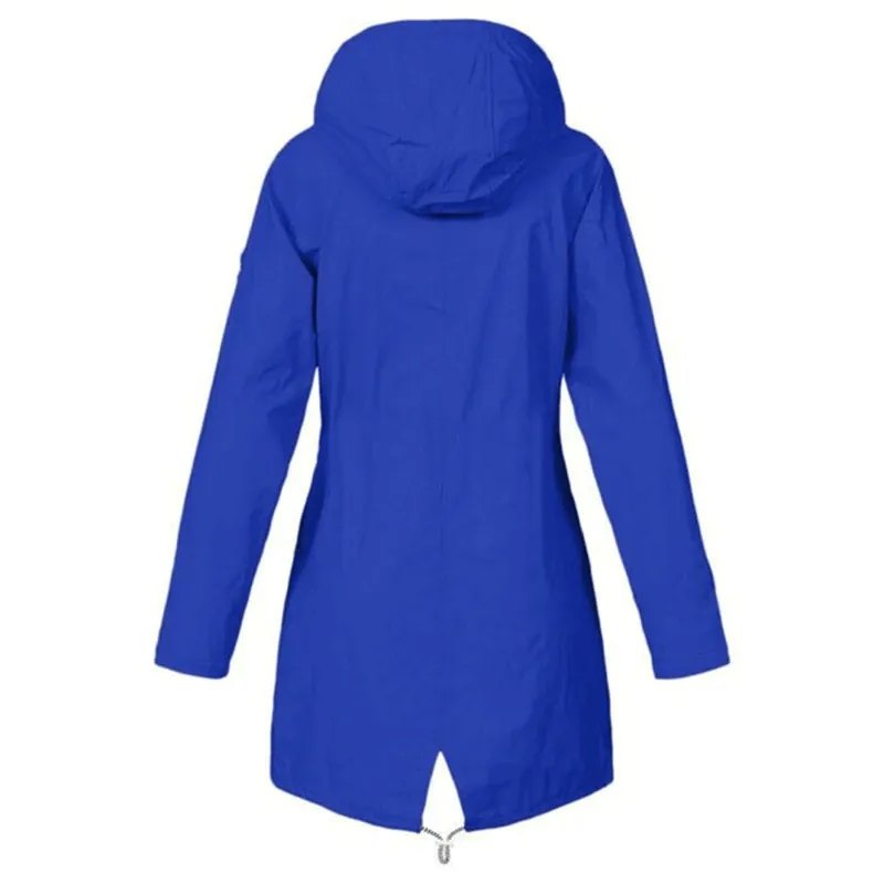 Waterproof Hooded Rain Long Jacket / Windproof Lightweight Outdoor Clothes - SF0078