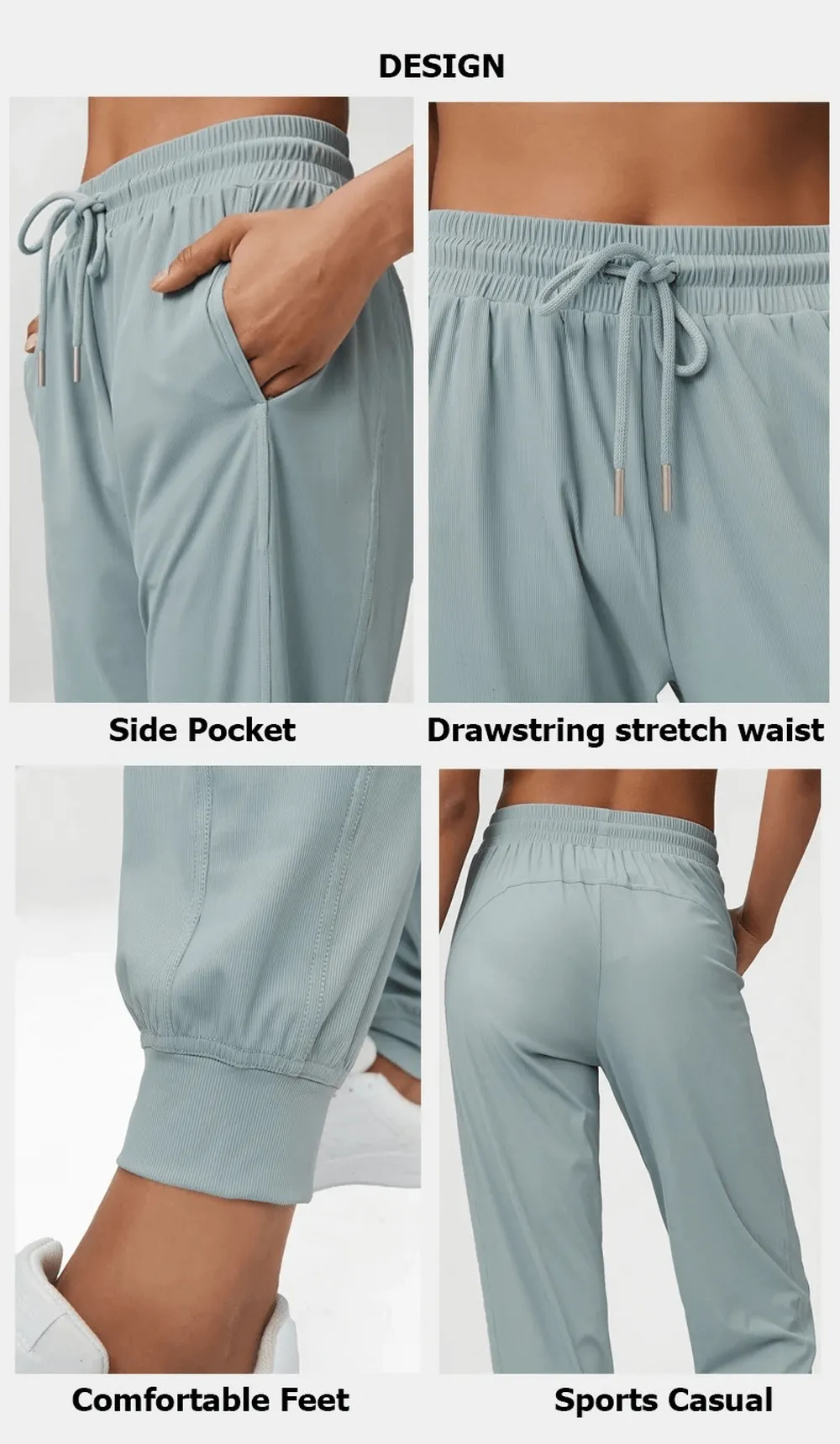 Women's Breathable Drawstring Loose Pants - SF2098