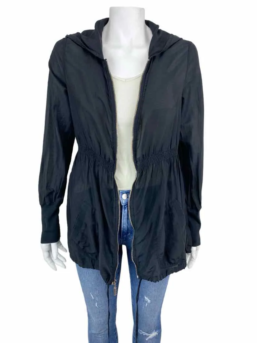 Young Fabulous & Broke Women's Lightweight Cotton/Silk Jacket Black Size S